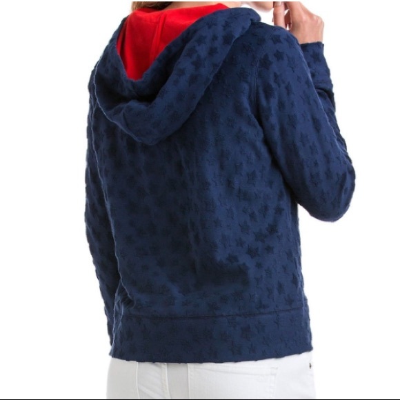 NWT Vineyard Vines Navy Star Hoodie - Picture 2 of 3